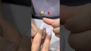 Is that sharp enough💅🏻🔪😍 #explorepage #nails #nailtech #funny ##discoverpage #sharp #sarcasm #foryou