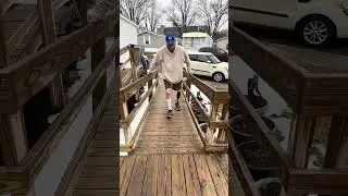 Working on walking up and down hill with my Orion3 prosthesis. #amputeestrong #amputeelife