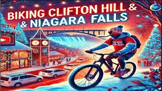Christmas Bike Ride to Clifton Hill & Niagara Falls 🎄🚴&zwj;♂️ Festive Adventure!
