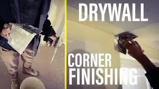 Drywall Construction Finishing Corners with Internal Corner Tool @Maxkil