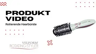 Velform&reg;Rotating Styler | rotierender Lockenstab, Haarb&uuml;rste mit Akku,  Ionen-Technologie, Keramik