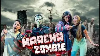 ¡MARCHA ZOMBIE en CDMX! MONSTER INVASION in MEXICO CITY 🇲🇽 La MÁS GRANDE del mundo