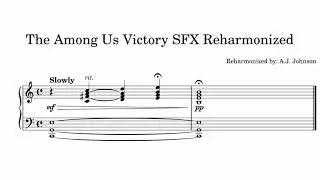 Among Us Victory Sound Effect Reharmonized