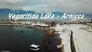 &Lambda;ί&mu;&nu;&eta; &Beta;&epsilon;&gamma;&omicron;&rho;ί&tau;&iota;&delta;&alpha; Ά&rho;&nu;&iota;&sigma;&sigma;&alpha; &Pi;έ&lambda;&lambda;&alpha;&sigmaf; &chi;&iota;&omicron;&nu;ό&pi;&tau;&omega;&sigma;&eta; Drone Vegoritida Lake Arnissa Pella C. Macedonia Greece
