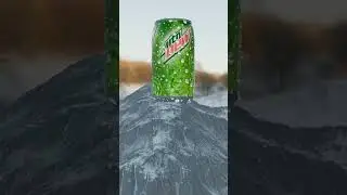 Blender 3D Product Ad | Realistic Soda Can Animation | Mountain Dew Style CGI