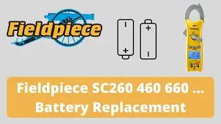 Fieldpiece SC260 (240 440 460 640 660) Battery Replacement - 60 Seconds or Less - Simple, Easy, Fast