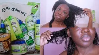 Garnier Fructis has a Curl Nourish Line for US? | Full Wash Day Review on Fine Natural Hair