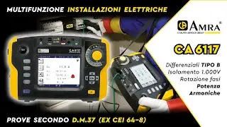 CA 6117 | Multifunzione verifiche sicurezza impianto CEI 64-8 | Prove di resistenza di terra
