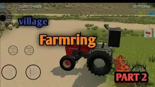 village farming games video part 2 with nishu deswal tractor swaraj cullty vactor #tranding #gaming