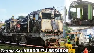 PART 2 | PROSES PERUCATAN LOKOMOTIF BB 301 17 & BB 300 06, MUKA HANCUR & HANGUS