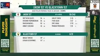 UNSW 1st v Blacktown 1st