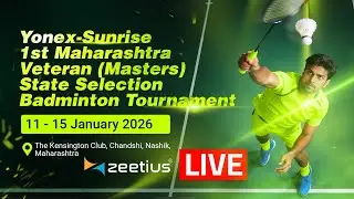 Day 4 - QF - Court 4 - 1st MAHARASTHRA VETERAN (MASTERS) STATE SELECTION BADMINTON TOURNAMENT