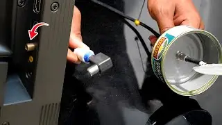 No Internet Needed! This DIY Tuna Can Antenna Behind Your TV Boosts Signal Instantly 📡✨