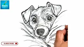 🐶💖 Cute Dog Face Drawing | Easy Pencil Sketch for Beginners #drawing #viral #art #easy #sketch #new