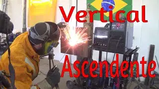 Aprenda a soldar com eletrodo revestido, E-7018, na posição VERTICAL ASCENDENTE.