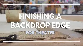 Finishing a Backdrop Edge - Scenic Art