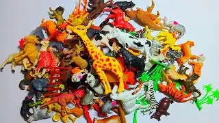Cotton Box Toy ASMR 📦😍 Wild & Farm Animals, Dinosaurs, Iron Man | Satisfying Drop Sounds