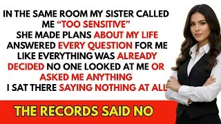 My Sister Called Me Too Sensitive for Years &mdash; Until Records Exposed the Truth...