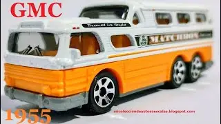 1955 GMC Scenic Cruiser #1955 #matchbox #gmc #bus #mattel #chevrolet #cruiser #diecast #thailand