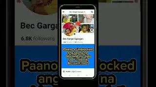 Paano e Unblocked ang naka blocked sa facebook account | ReybecVlog