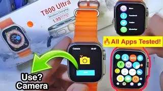 T800 Ultra Smart Watch🔥 All Apps & Hidden Features Review in Hindi