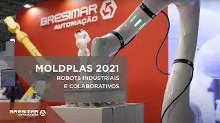 MOLDPLAS 2021 | Robots Industriais Hyundai HH050 e HS220 e Robot Colaborativo Hyundai YL012.