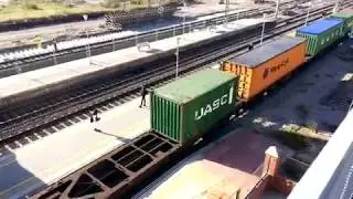 Tren Teco Transfesa locomotora LCR en Vic&aacute;lvaro M;adrid