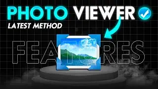 Windows 10 - How To Enable Windows 7 Photo Viewer with Old Features in Windows 10  | Urdu / हिन्दी