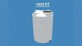Dunmiers DVT 1025 - 1025 Gallon Vertical Water Tank, Fluid, Liquid Storage Tank