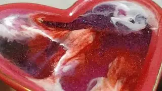 Resin Galaxy Hearts with Stone Coat Countertops Art Resin! (201)