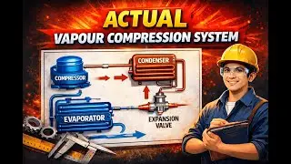 Actual Vapour Compression System | Working Principle| Mechanical Engineering| Diploma & Polytechnic
