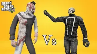 GTA 5 : GHOST RIDER Vs SERBIAN DANCING LADY | EPIC BATTLE
