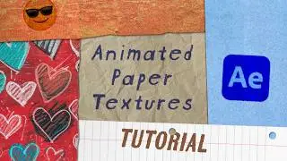 Animated Paper Textures - After Effects Tutorial (Stop Motion Paper Pack)