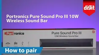 Беспроводная звуковая панель Portronics Pure Sound Pro III 10 Вт &mdash; как подключить