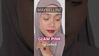 Темно-розовый оттенок | Помада Maybelline Glam Lip colour #drugstore