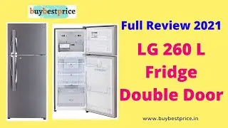 LG 260 L 3 Star Frost Free Double Door Refrigerator Shiny Steel