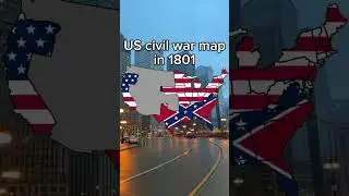 US civil war map in 1861 #delkanplays #fypviral #subscribe #geography #fypシ #unitedstates #civilwar