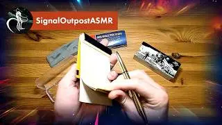 SPACE PEN Unboxing & Doodling ASMR - scribbling, tapping, scratching on plastic, metal, and paper