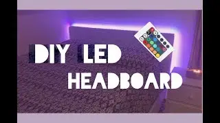 DIY | CHEAP AND EASY LED HEADBOARD!!!
