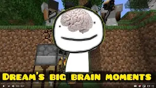 Dream's Big Brain Moments from Minecraft Speedrunner vs 4 Hunters!!