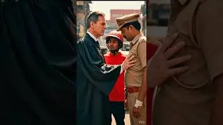 Don't Harass The Poor | Judge Suspends Traffic Police 🚨 #police  #indian #indianpolicestory