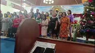 Saling mengasihi Yesus meminta  Lagu dr Jemaat LP 1 Efrata pd Natal LP 5 Efrata di gereja Kahanjak