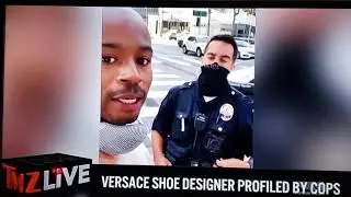 White Beverly Hills Police Officers Racially Profiling Black Man Versace Sneaker Designer