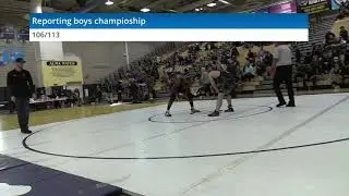 RCHS Tim Morris beats Uplands HS Semarzea in the Quaterfinals at 170 in the Baseline League Final