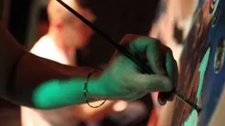 Ernesto Novo & Paddy - Live Painting performance &agrave; La Bellevilloise - Paris (France) - Sept.2014