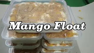 Creamy Mango float dessert Easy and simple steps how to make yummy mango graham float