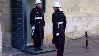 Change of the presidential guards @Valletta, Malta