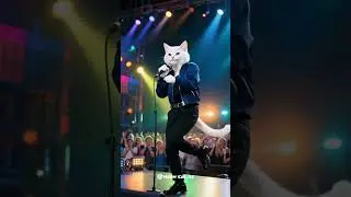 Cat Dancing with Joy 😺🕺 #dancingcat #catshorts #catshowtime