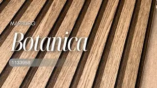 Marburg | Botanica | 1133958 | Brown, Wood, Fluted Panel, Stripe, Illusion, 3D, Natural, Line