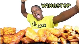 WINGSTOP MUKBANG &bull;CHICKEN WINGS + CHEESY FRIES 🍗🍟